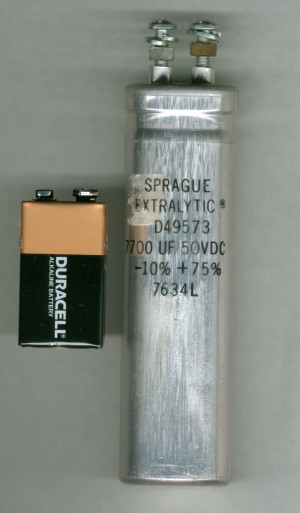 [Sprague Extralytic 7700uF 50V Capacitor]